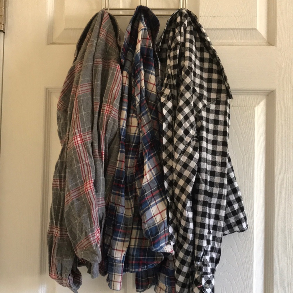 Little boys flannels 3 for $15